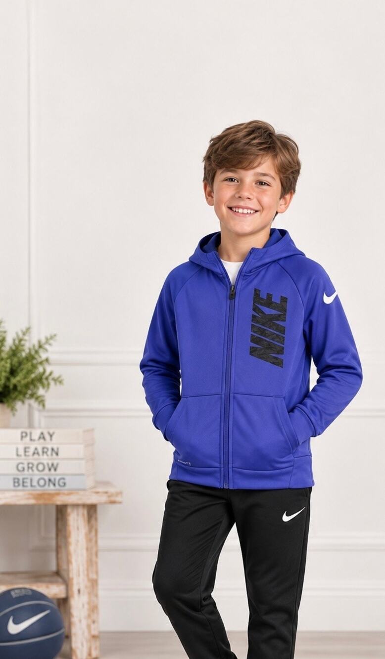 NWT Nike Dri-Fit Full Zip Hoodie size Youth Small MSRP $50